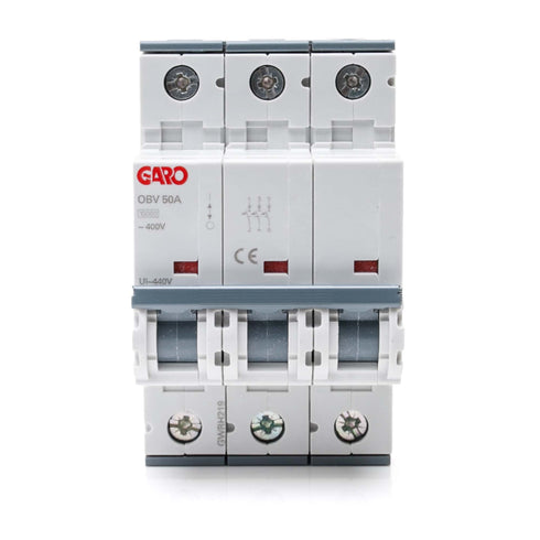 GARO — Overbelastningsvern (OV) — 16A/20A/25A/32A — 10 kA — 3-pol